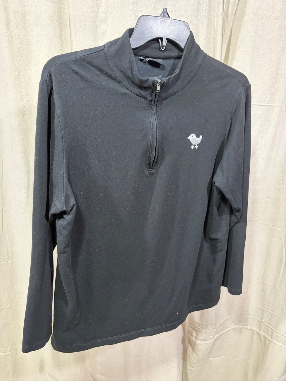 Bad Birdie Black Quarter-Zip Pullover